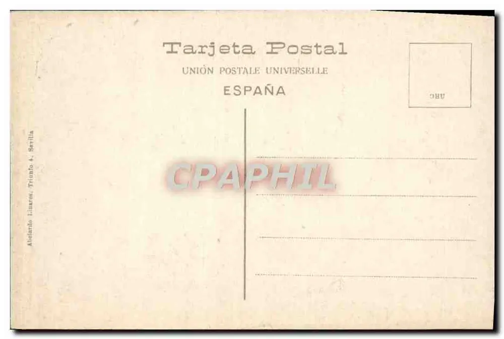 Sevilha. Exterior da Catedral — editor Abdolario Linares, série 12 - Verso