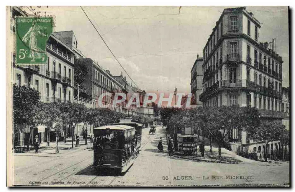 Argel — Rue Michelet — Edição das Galeries de France - Frente