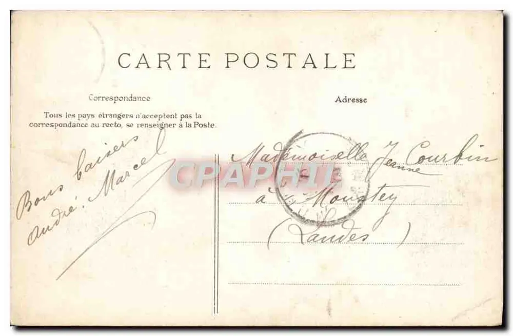 Alger — Ansicht der Moschee auf dem Place du Gouvernement — Librairie Jourdan, Verlag - Rückseite