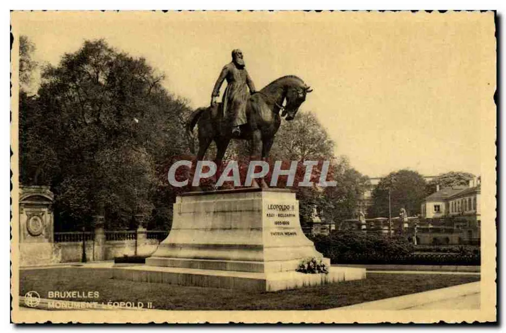 Bruxelas - Monumento Léopold II - Editor A. Durr e filhos, Bruxelas, n° 40 - Frente
