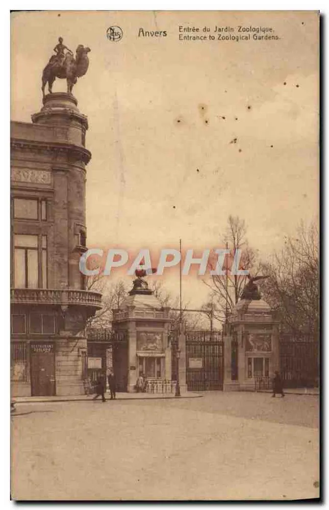 Antwerpen — Eingang zum Zoologischen Garten — Verlag N.ELS - Vorderseite