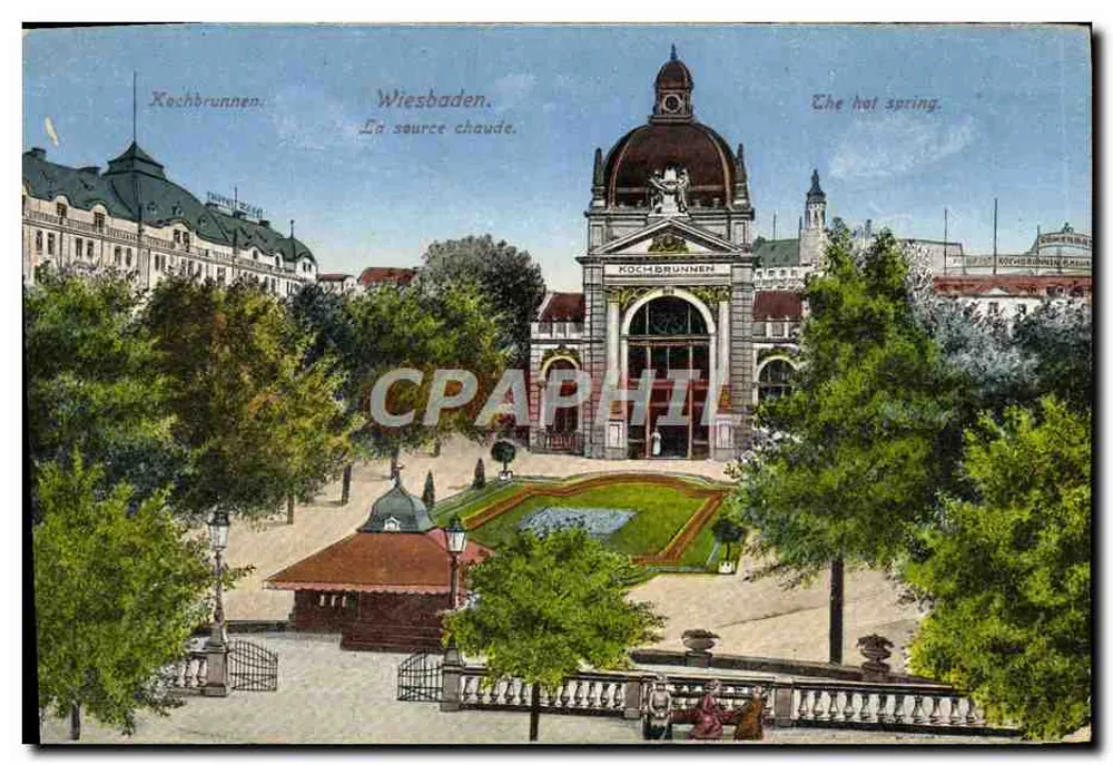 Wiesbaden — A fonte quente (Kochbrunnen) — n° de série não visível - Frente
