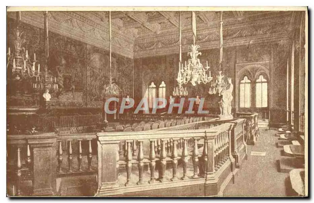 Firenze - Palazzo Vecchio — Interno della Sala del Consiglio Comunale — Fotografia Alinari - Recto