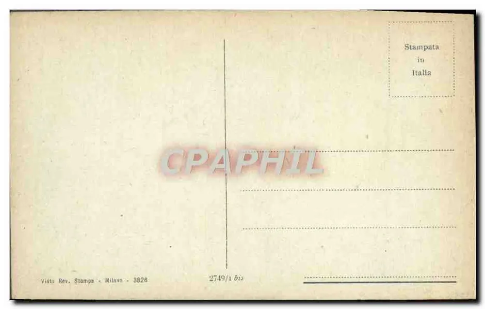 Firenze - O Duomo e o Campanile — editor Visto Rev. Stampa Milano, n° 2749/1 bis - Verso