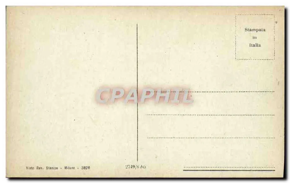Firenze - Piazza e Igreja de S. Croce — Visto Rev. Stampe - Milano - 3826 - Verso