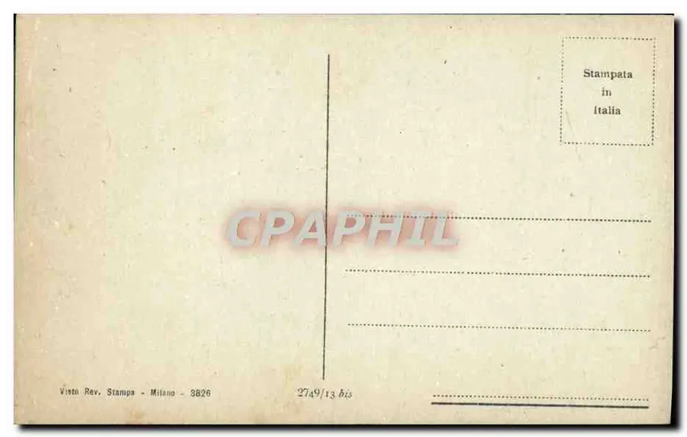 Firenze - Palazzo Pitti (parte posterior) — vista posterior do palácio — editor Visto Rev. Stampa, Milão - Verso