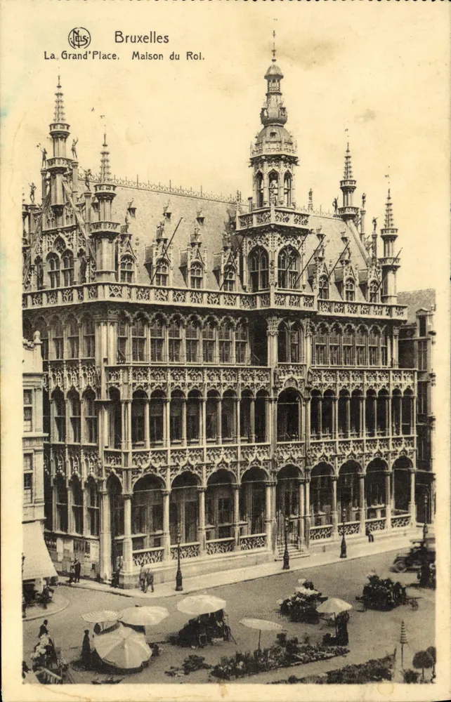 Brüssel - Die Grand'Place, Königshaus - Vorderseite