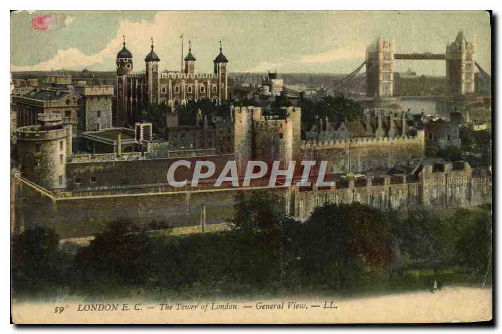 London E.C. — Die Tower of London — Allgemeine Ansicht — LL. - Vorderseite