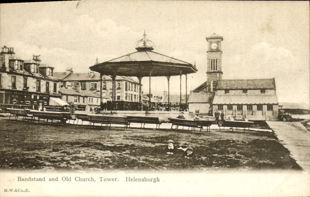 Bandstand und altes Kirchtürmchen — Helensburgh — M.W.&Co.E. - Vorderseite
