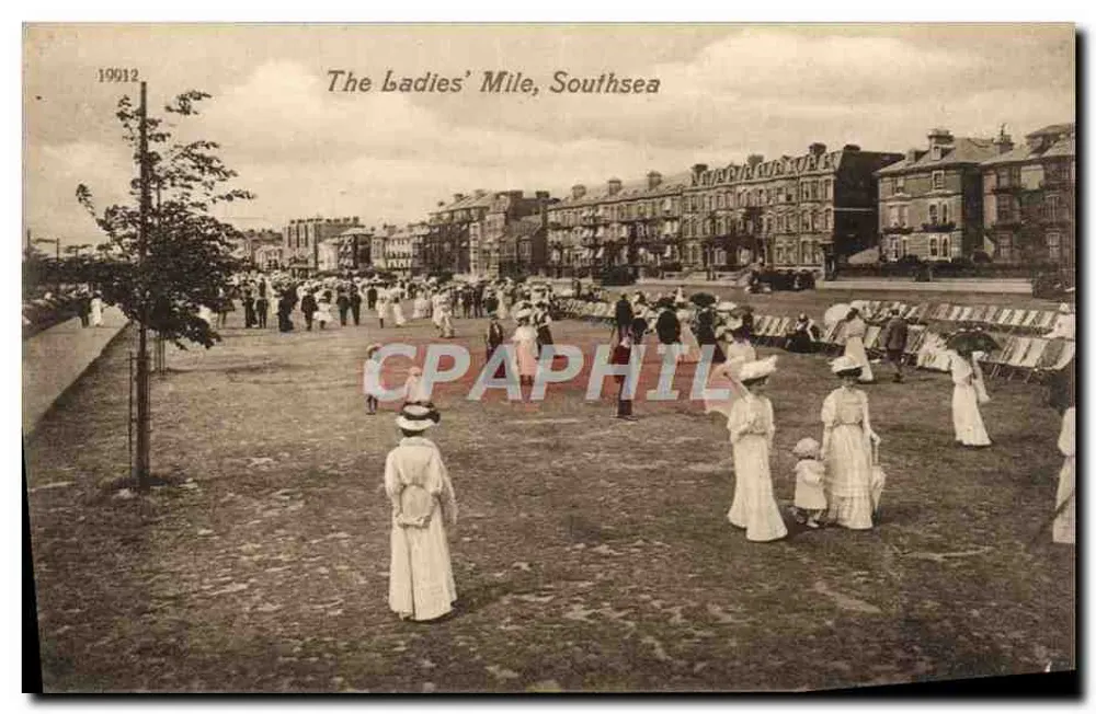 The Ladies' Mile, Southsea — 1901 — Valentine's Series - Vorderseite