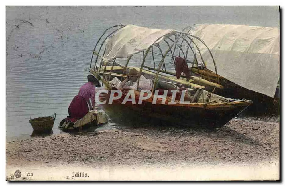 ज्डिलियो। — एक नदी के किनारे धोने की दृश्य — एडिट। ब्रुनर & सी। कोमो & ज़्यूरिख - स्टैब। एलिओग्राफिको। - आगे