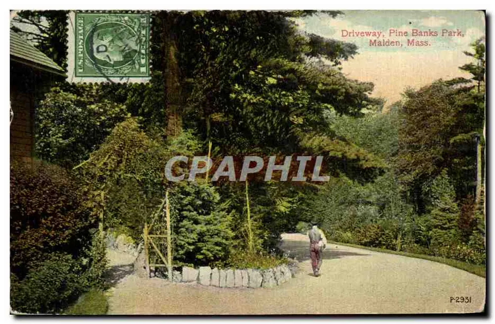 Pista de acesso, Pine Banks Park, Malden, Mass. — P-2931 — editor PSC - Frente