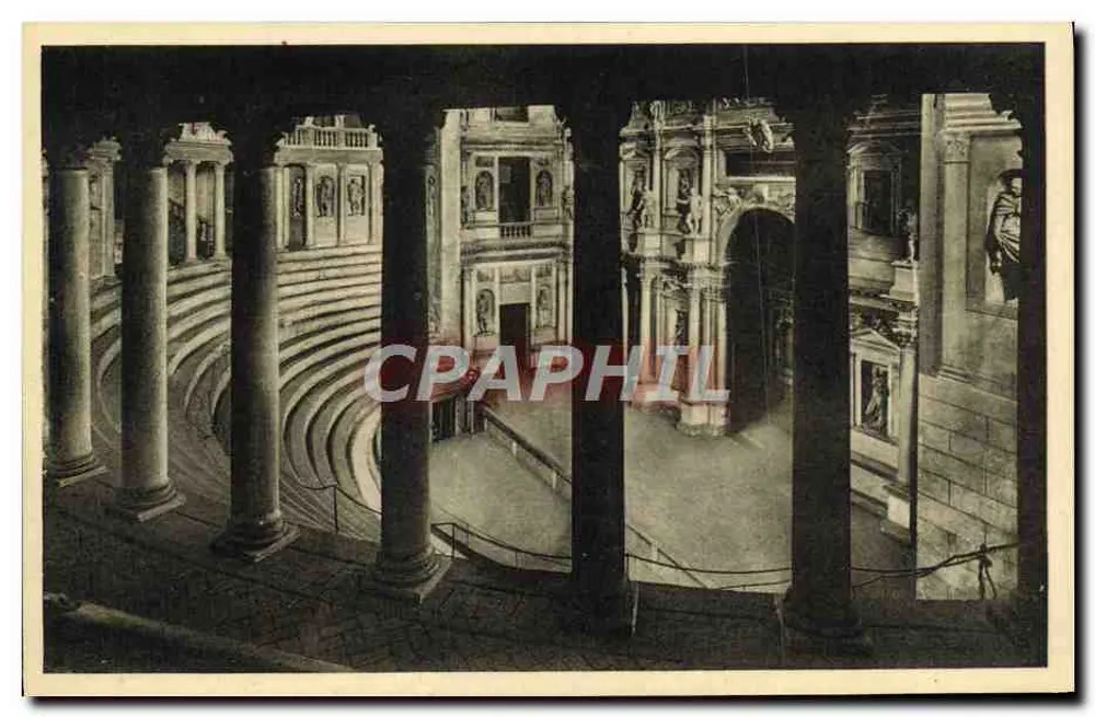 Vicenza - Teatro Olimpico - Ansicht von den Logen — L. Chiovato Vicenza - Vorderseite