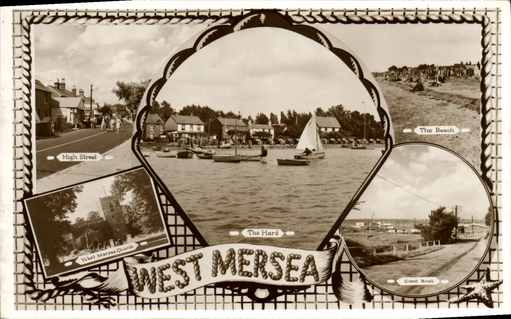 West Mersea — Komposite Ansicht — veröffentlicht von Mills & Fleadon Ltd, St. Albans - Vorderseite