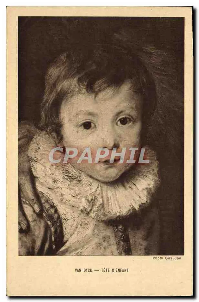 Van Dyck — Cabeça de criança — Foto Giraudon - Frente