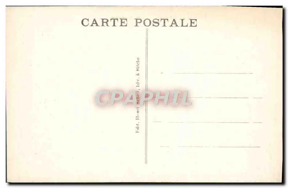 Bitche (Moselle) — Vue générale — Édit. Henri Savel, libraire, à Bitche - Verso