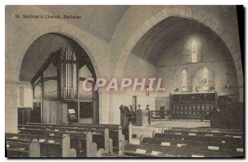 St. Saviour's Kirche, Ballater — Innenraum mit Orgel und Chor — Verleger nicht sichtbar - Vorderseite