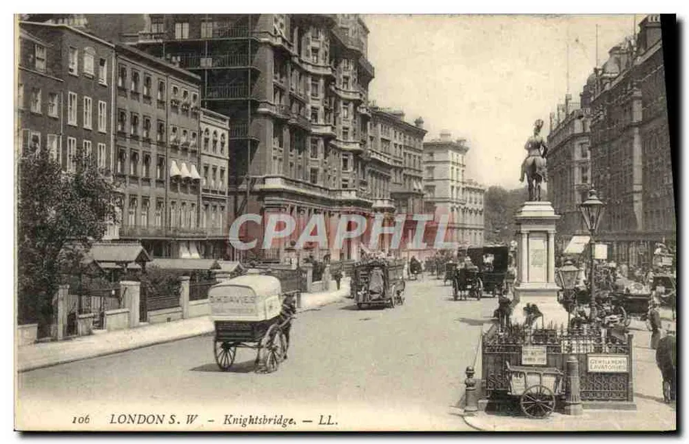 कनिग्सब्रिज — लंदन S.W. — LL. — O.K. DAVIES - आगे