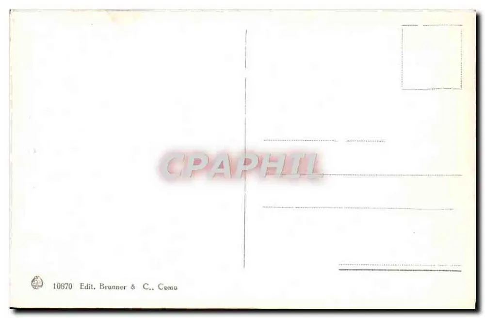Naples - Monumentaltor des neuen Schlosses — Verlag Brunner & C., Como, Nr. 10870 - Rückseite