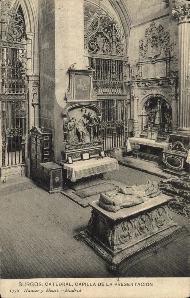 Burgos: Catedral, Capilla de la Presentación — Hausser y Menet, n° 1378 - Frente