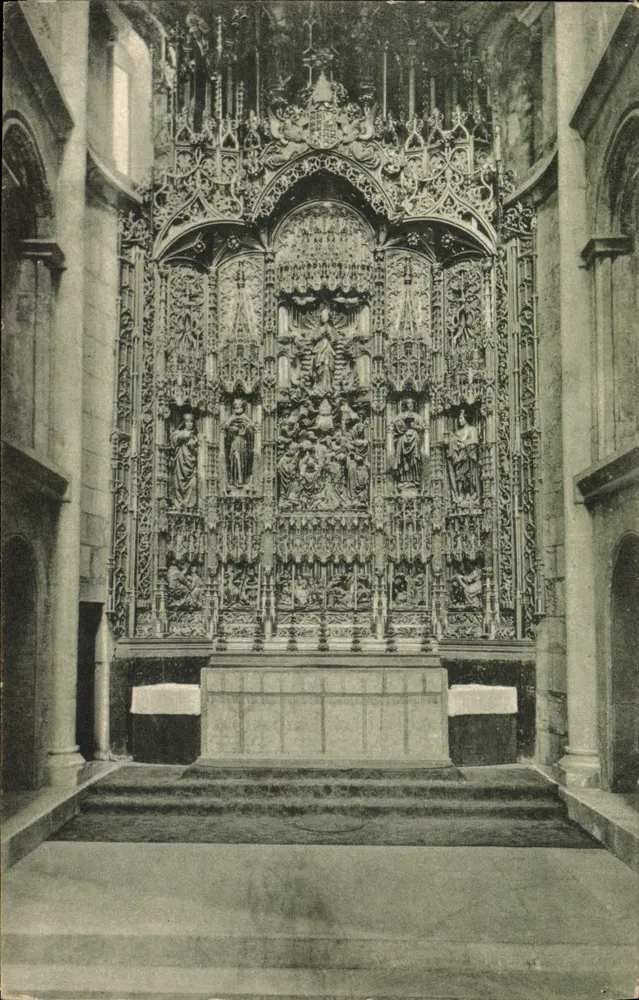 Altar da Capela-Mor da Sé Velha — Coimbra — Edição da Haranêra Central, Coimbra - Frente