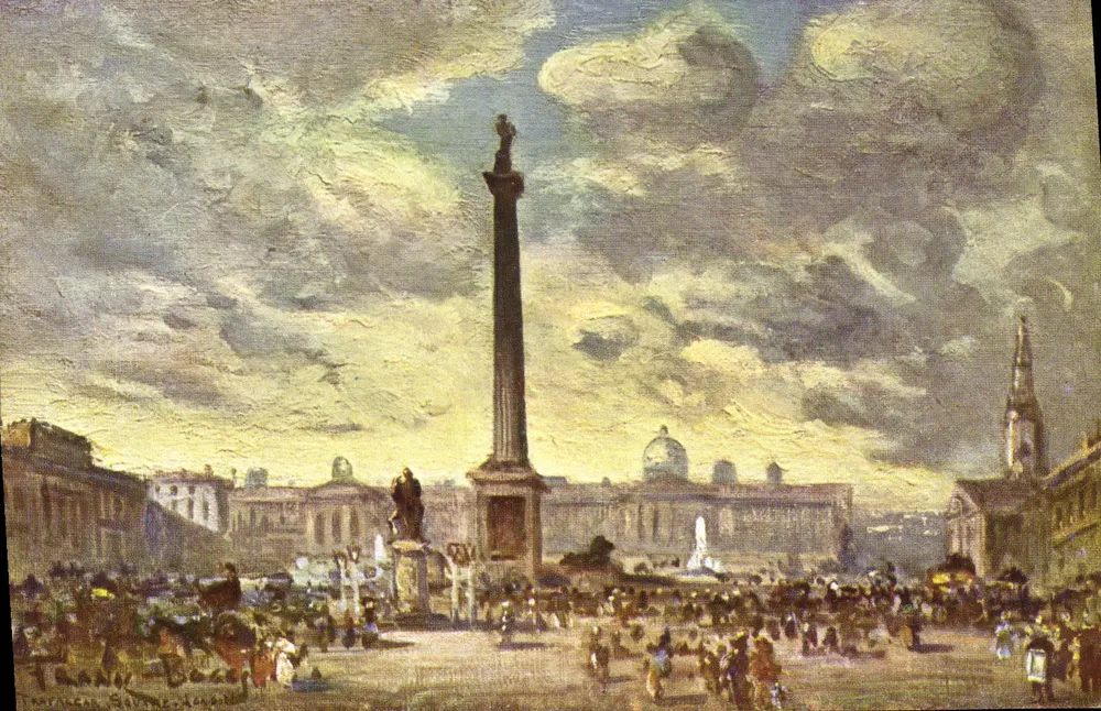 Trafalgar Square — Londres — editor M. A. C. Bouland, Paris - Frente