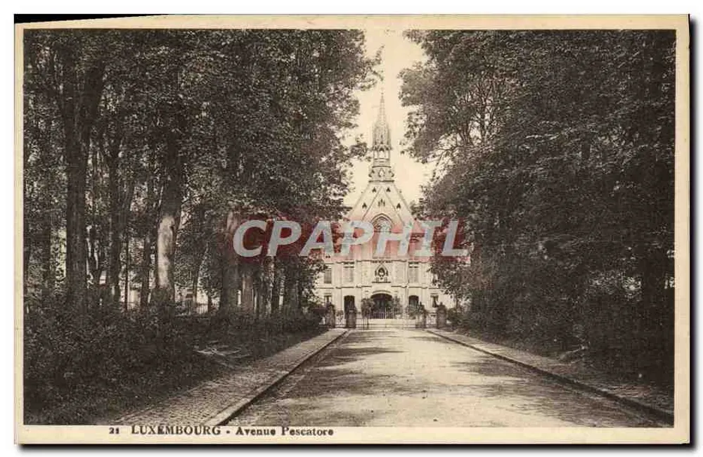 Luxemburgo - Avenida Pescatore — editor Th. Wiol, Luxemburgo Estação - Frente