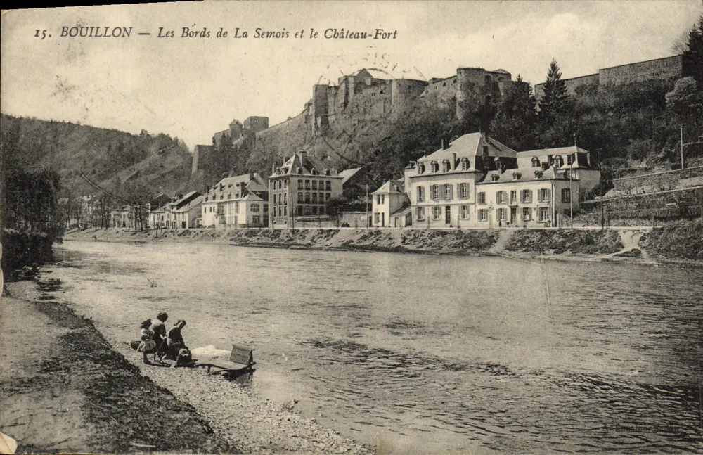 Bouillon — Die Ufer der Semois und das Schloss - Vorderseite