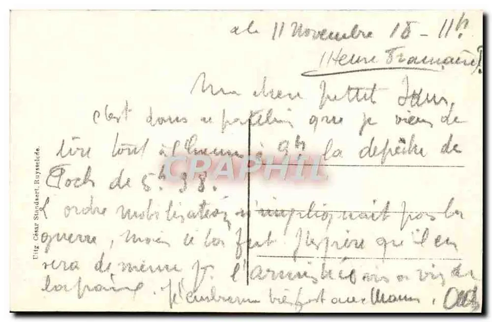 Ruysselsele — Bruggestraat — Ulig César, Ruysselsele - Verso