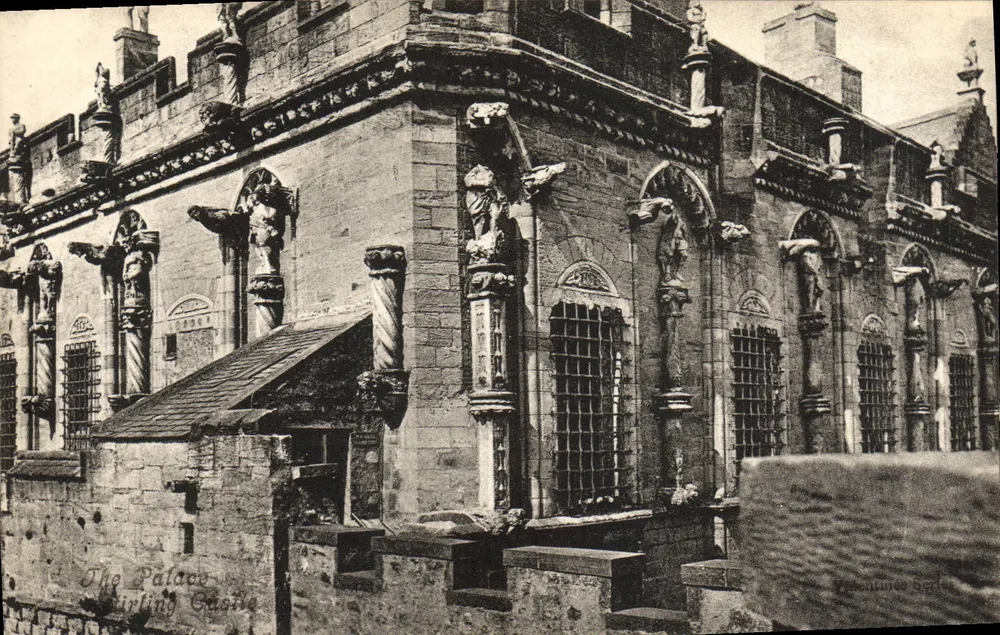 स्टिरलिंग कैसल का पैलेस — आर्किटेक्चरल दृश्य — अज्ञात प्रकाशक, श्रृंखला संख्या अदृश्य - आगे