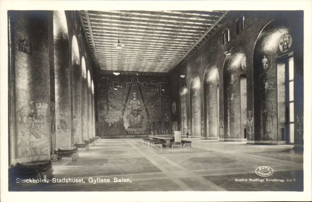 Stockholm. Rathaus, Goldsaal — AKTA FOTOGRAF, Gottfrid Westlings Konstförlag, n° 5 - Vorderseite