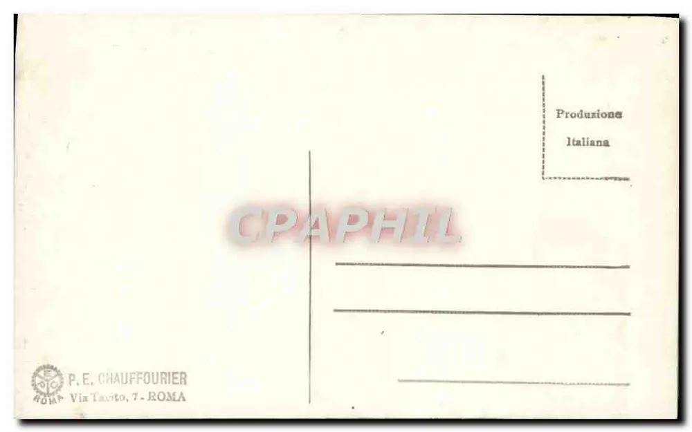 Roma. Palazzo Spada. Cortile — editor P.E. Chauffourier, n° 721 - Verso