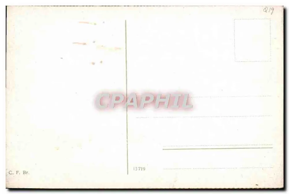 Brüssel. Große Marktplatz und Häuser der Gilden — C. F. Br. Nr. 13719 - Rückseite