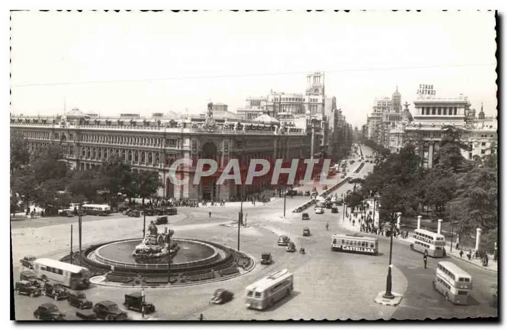 Madrid — Plaza de Cibeles und calle de Alcalá — Editions García Carrabella, n° 189 - Vorderseite