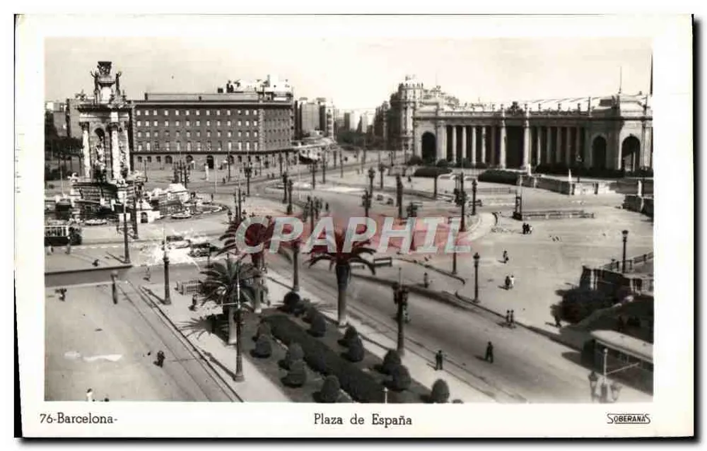 Barcelona - Plaza de España — editor SOBERANAS, n° 76 - Frente