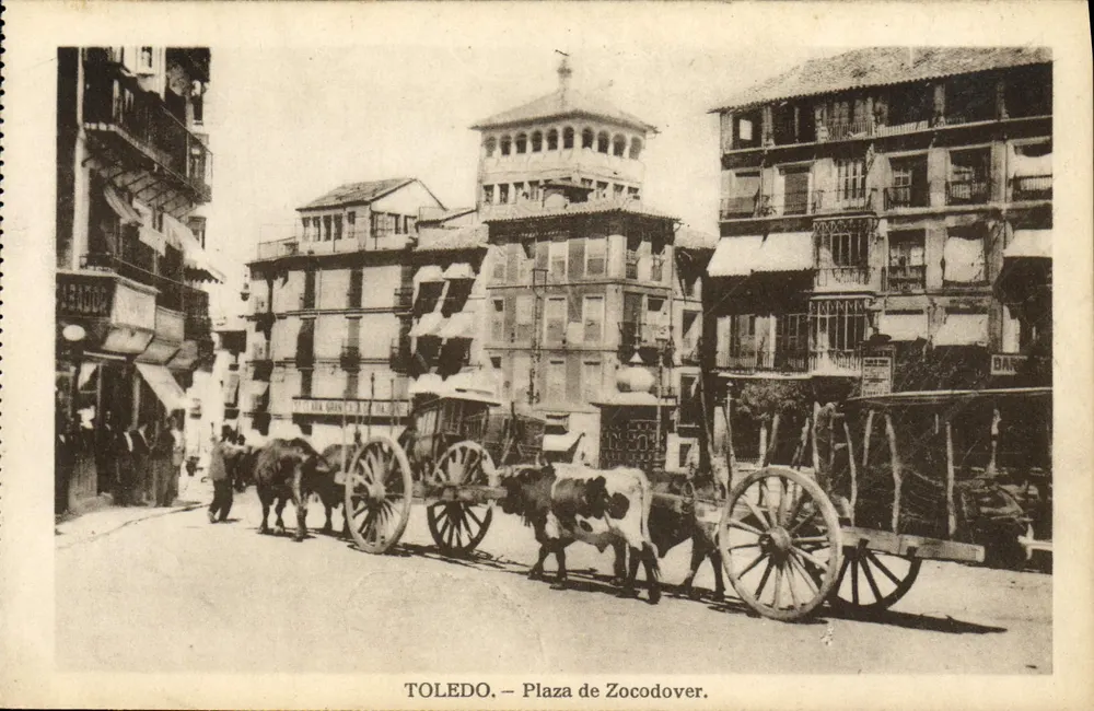 Toledo — Plaza de Zocodover — Heliotipia Artística Española - Vorderseite