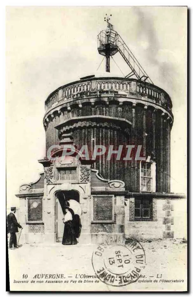 Auvergne — Das Observatorium des Puy de Dôme — Sonderausgabe des Observatoriums - Vorderseite