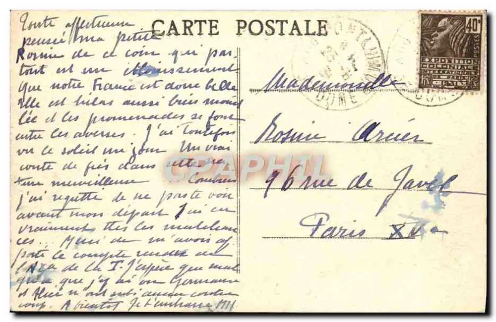 Pontaumur — Côte Noire — Vallée du Stonlet - Verso