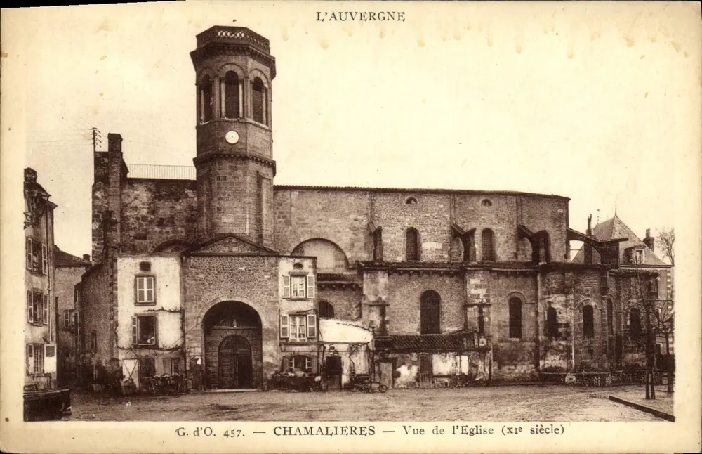 Chamalieres — Ansicht der Kirche (11. Jahrhundert) — G. d'O. 457 - Vorderseite