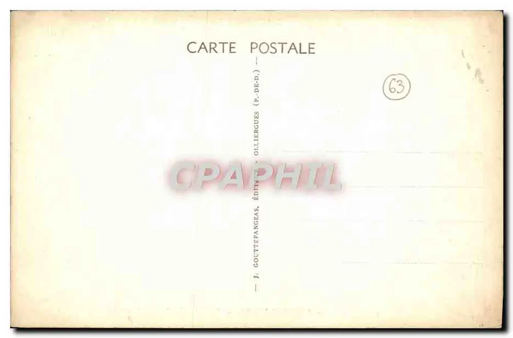 Chamalieres — Ansicht der Kirche (11. Jahrhundert) — G. d'O. 457 - Rückseite