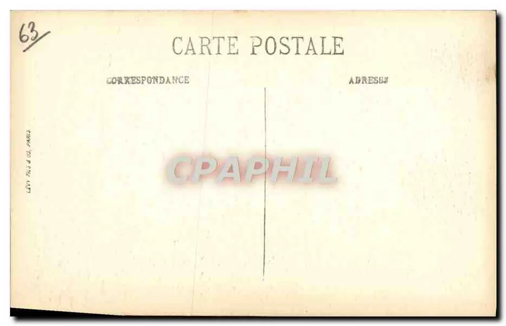 Clermont-Ferrand — Monumento de Vercingétorix — Plateau de Gergovie — LL - Reverso