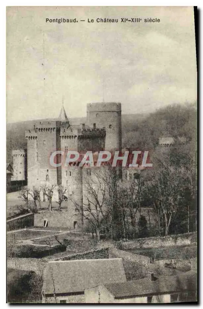 Ponte Gibaud — O Castelo Século XI-XIII - Frente