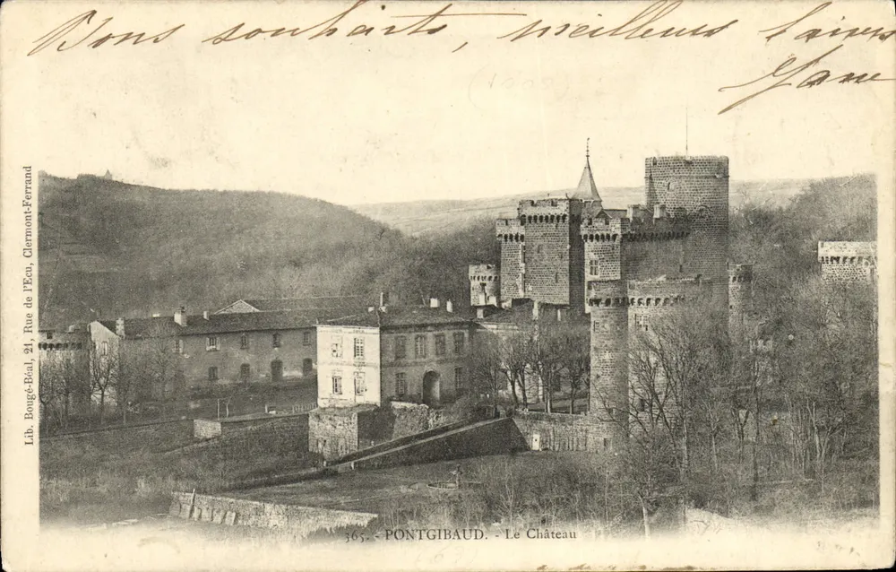 Pontgibaud - O Castelo — Lib. Bouge-Béal, 365, Clermont-Ferrand - Frente