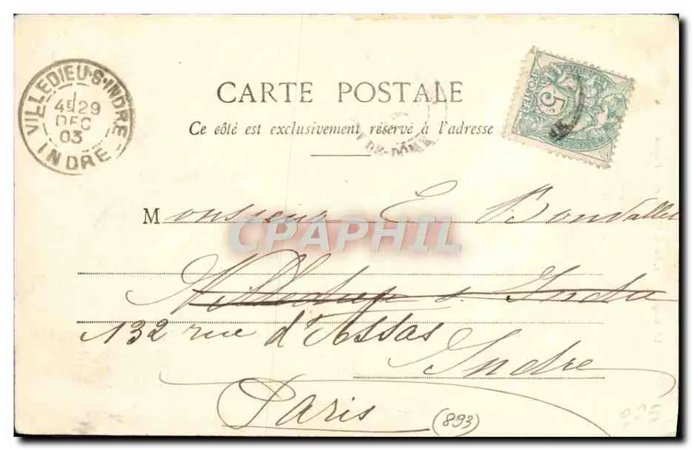 Pontgibaud - O Castelo — Lib. Bouge-Béal, 365, Clermont-Ferrand - Verso