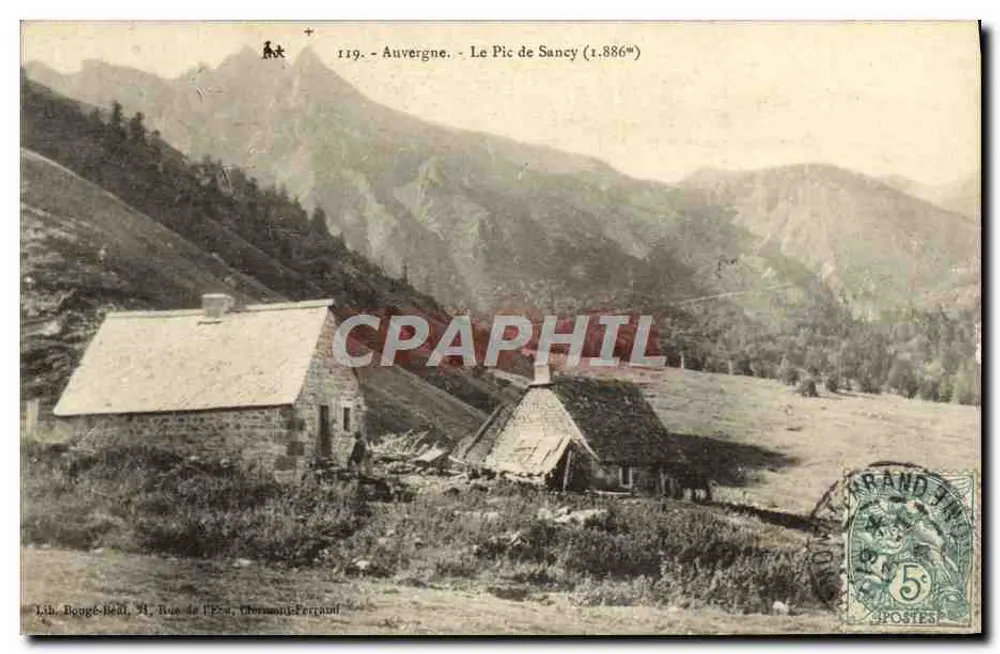 Auvergne - Le Pic de Sancy (1.886m) — Lib. Bouge-Réal, 44 Rue de l'Épée, Chermont-Perrambl - Frente