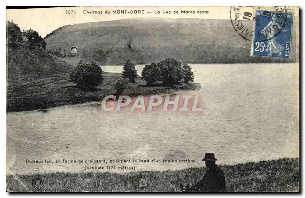 Environ du MONT-DORÉ — Le Lac de Monteineyre — Éditeur : imprimeur non visible, n° 2275 - Frente