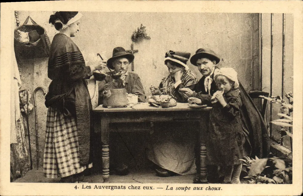 Die Auvergnats zu Hause — Kohlgsuppe — Serie 4 - Vorderseite