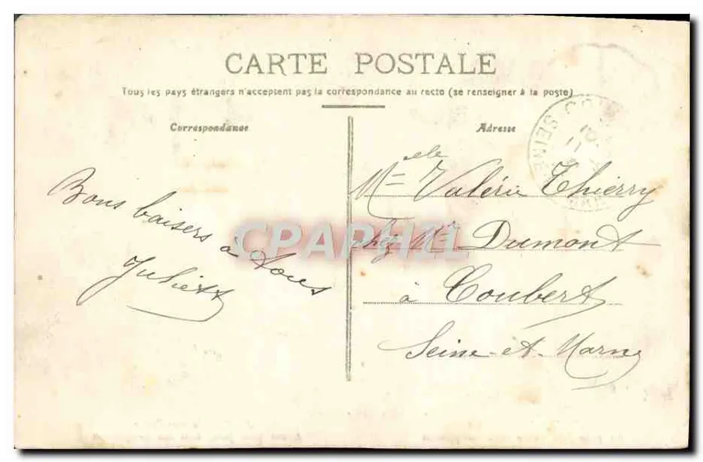 La Fête du grand-père — scène de famille dans une pièce rustique — éditeur Nostre Ouvèrgne, n°48 - Rückseite