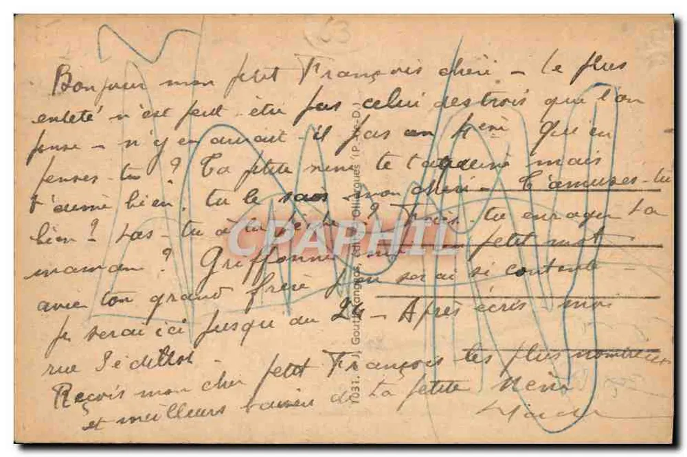 L'Auvergne — Trois entêtés - Tris darus — éditeur non visible - Rückseite