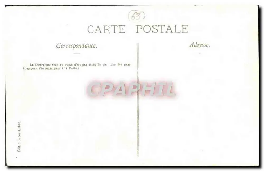 Lafont-Delarbre — Auvergne — editor Grands-Libbédé - Verso